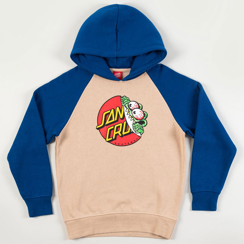 Santa Cruz Youth Beware Dot Front Hoodie Ocean Sports Boardriders Guide