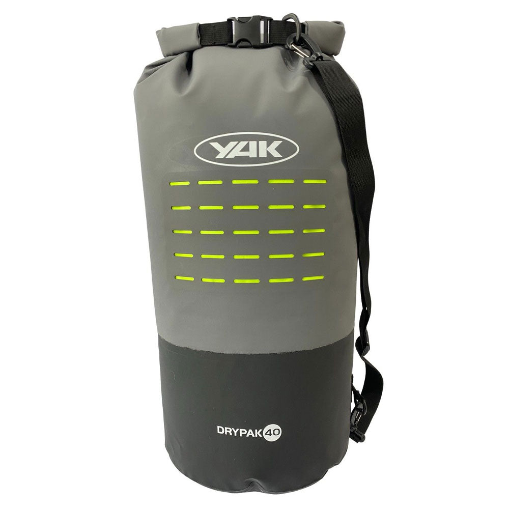 Yak Drypak 40l 500d Drybag Greyblack Ocean Sports Boardridersguide