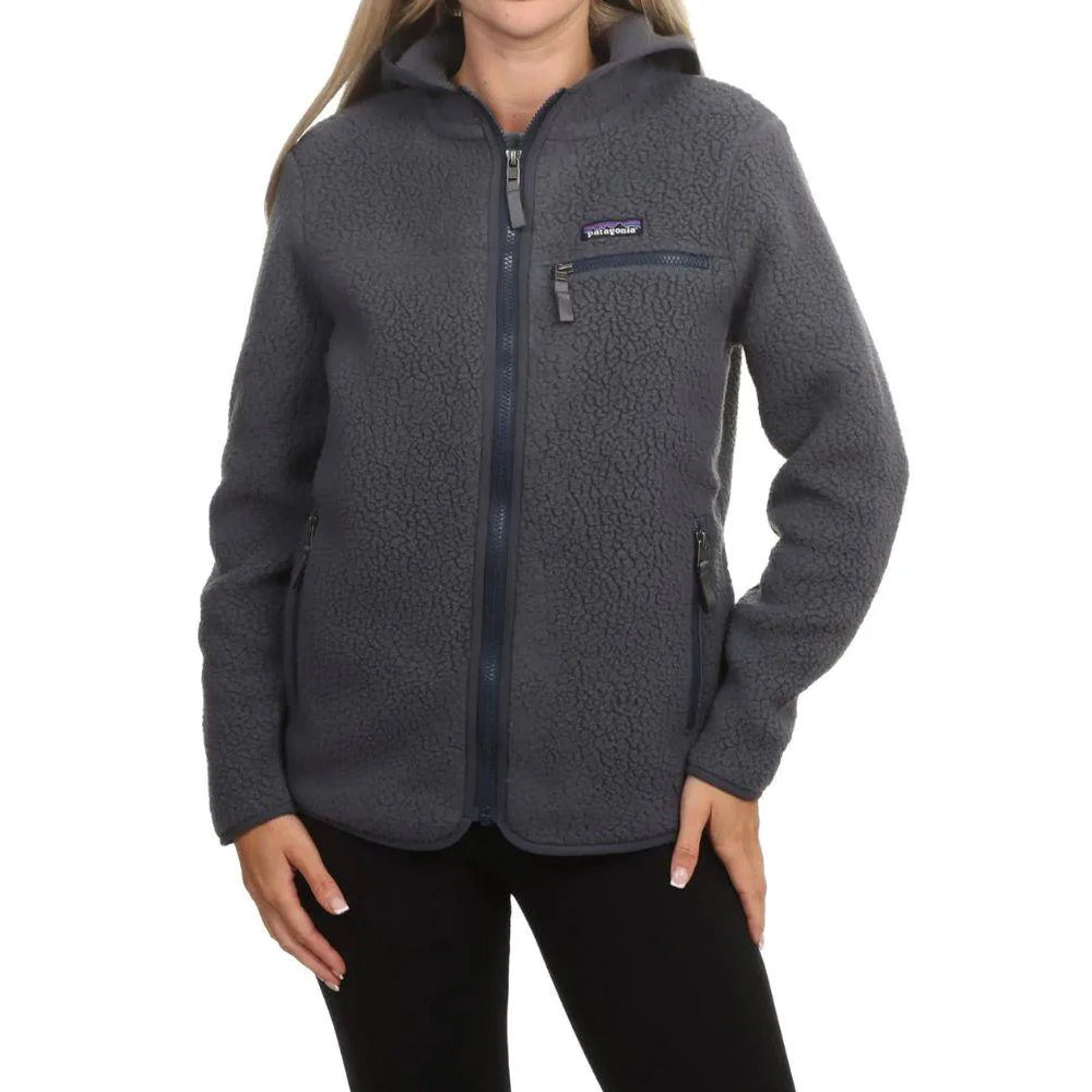 Patagonia Womens Retro Pile Hoody - Smolder Blue