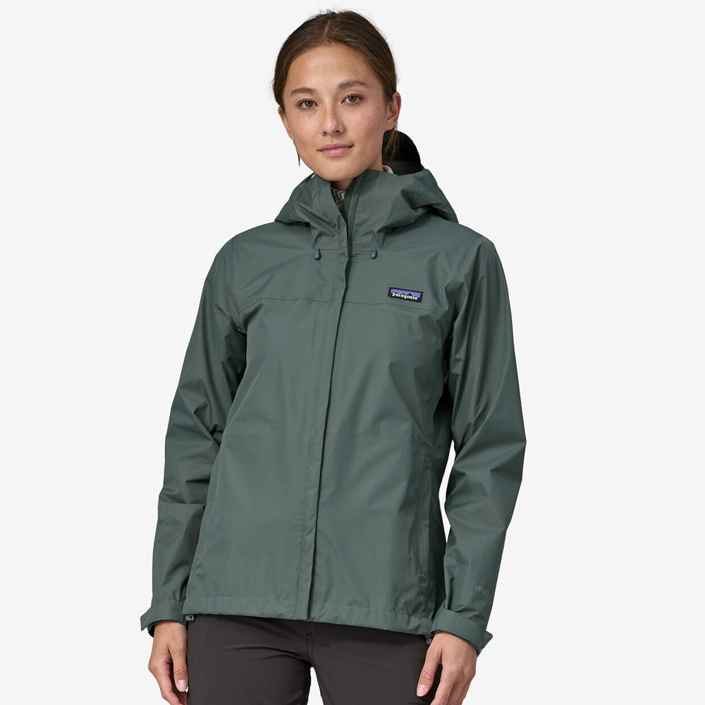 Patagonia Womens Torrentshell 3L Rain Jkt Nouveau Green Ocean Sports Boardridersguide