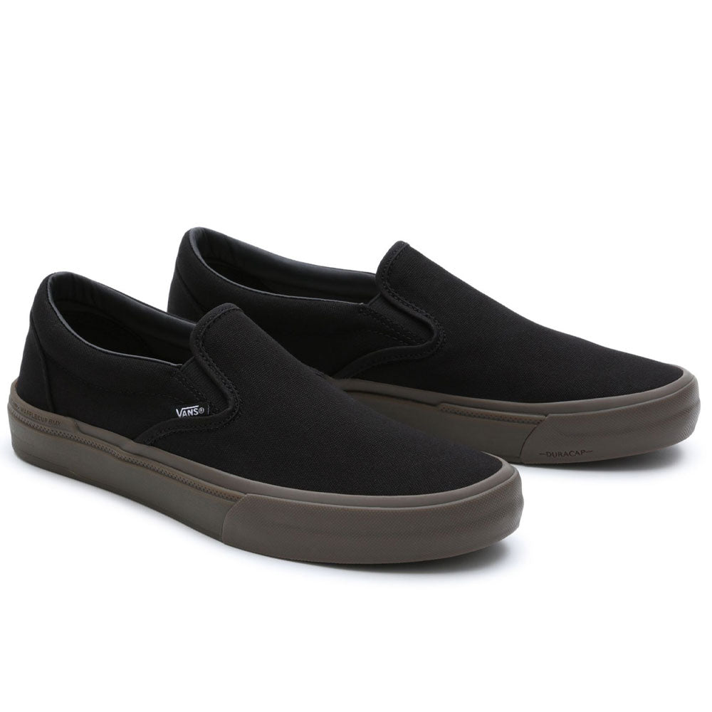 Vans BMX Slip On Dennis Enarson Skateboard Shoes - Black/Mid Grey ...