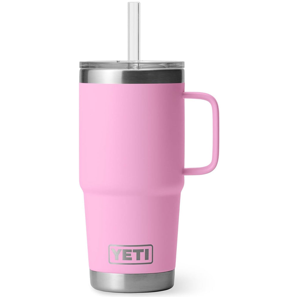 Yeti Rambler 25oz Straw Mug Power Pink