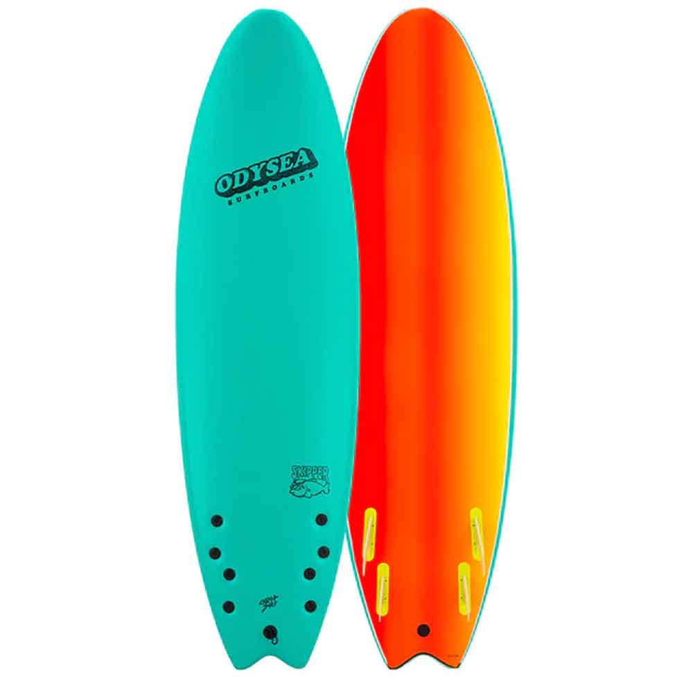 ODYSEA Skipper 6' Quad Soft Surfboard - Emerald – boardridersguide