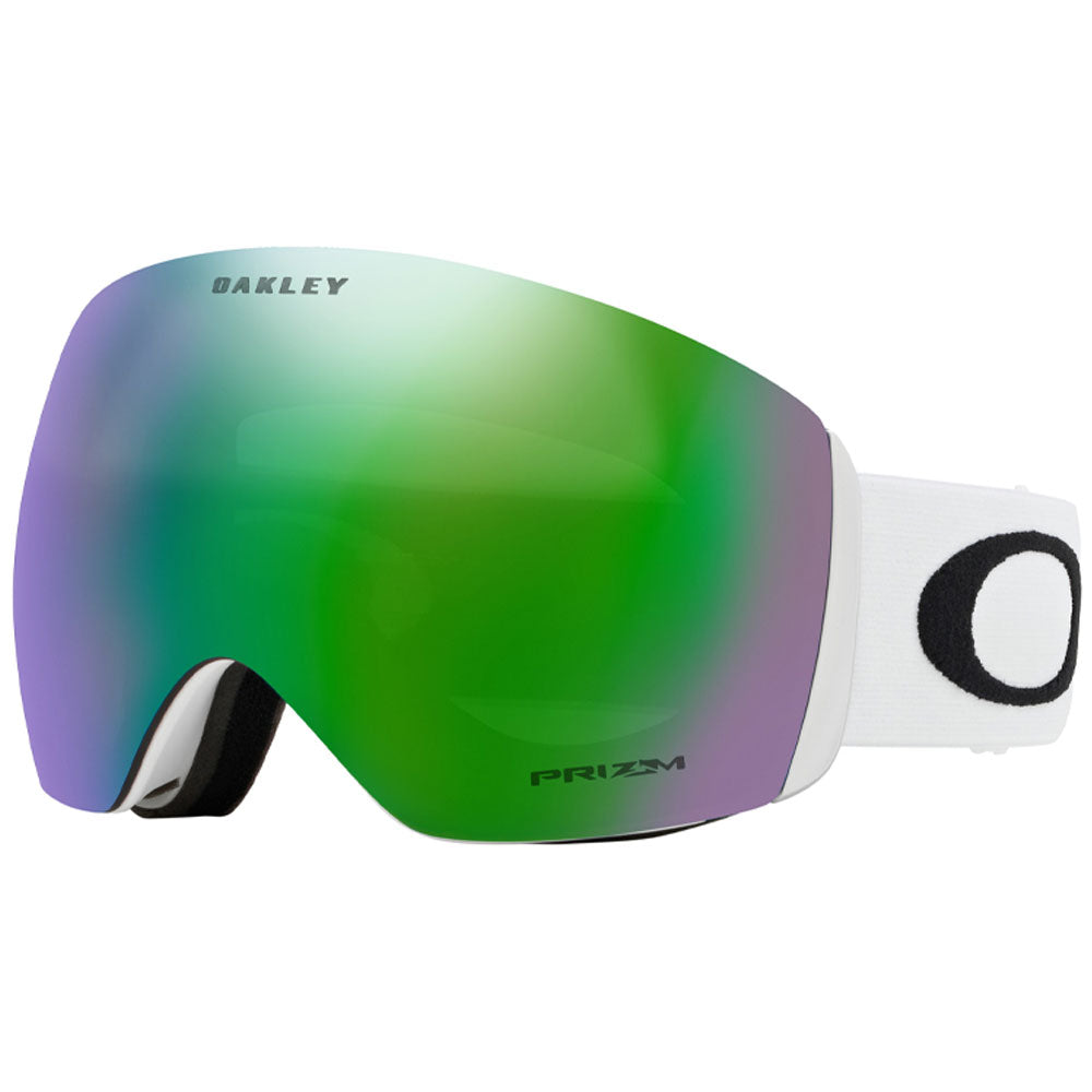 Oakley Flight Deck L Snow Goggles - White With Prizm Jade Lens