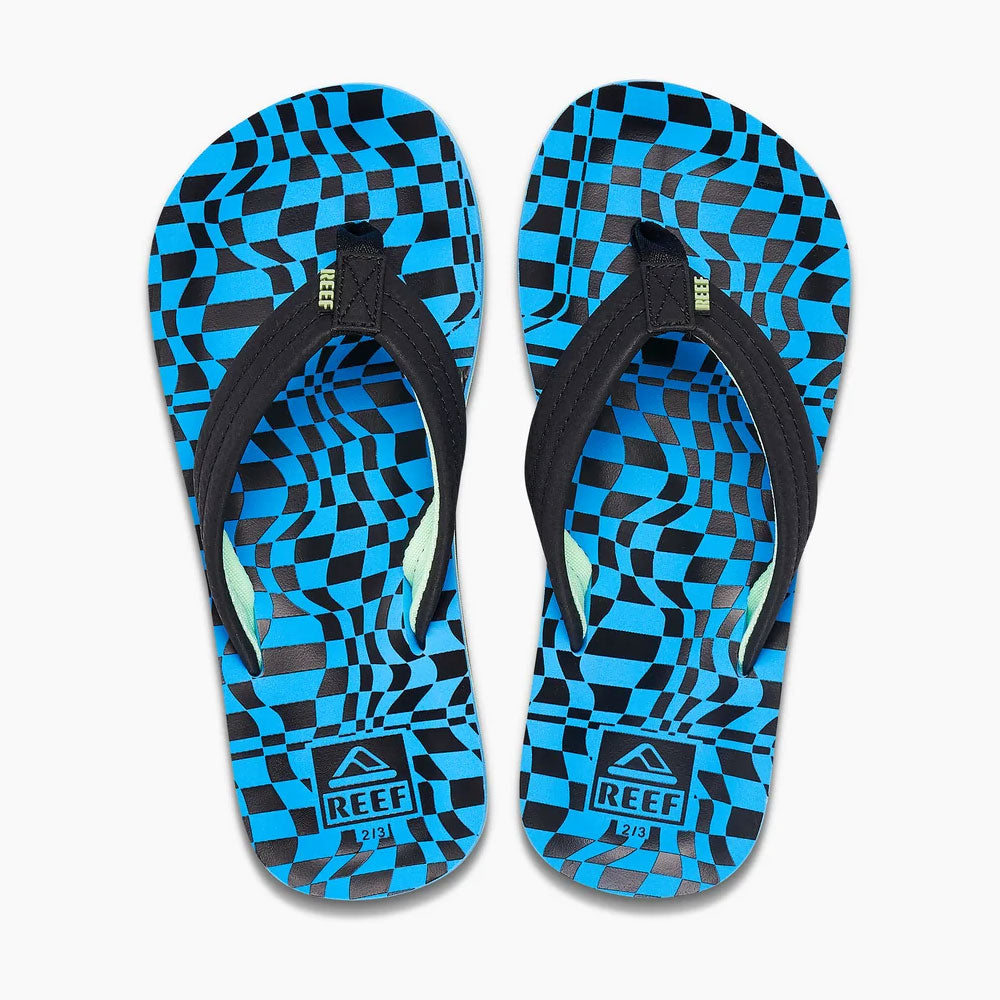 Reef Kids Ahi Flip Flops - Swell Checkers – Ocean Sports